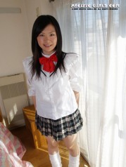 Hot Asian College Schoolgirl In Miniskirt