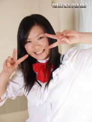 Hot Asian College Schoolgirl In Miniskirt