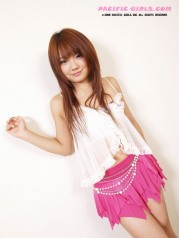 Asian girl in short mini skirt
