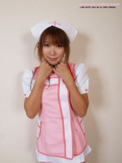 Pink uniform nurse Girl Photo Set