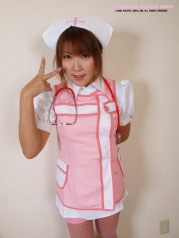 Pink uniform nurse Girl Photo Set