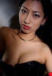 Naughty Asian Model In Black And Red