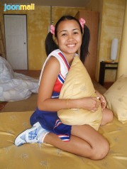 Petite Joon Mali Dressed In Her Adorable Cheerleader Outfit